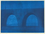 宮本典刀／MIYAMOTO noriwaki : 青の中で…（7）…古い橋 36.5×50 銅版