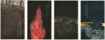 浜西　勝則 ／ HAMANISHI katsunori ： Four elements 60×150 銅版