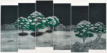 浜西　勝則／HAMANISHI katsunori：冬・寒椿通り 85×160 銅版