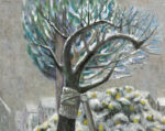 山本　弘子／YAMAMOTO hiroko：「病める樹」柚子と雪と F100 油彩