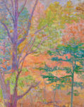 石本　和子／ISHIMOTO kazuko：秋の庭 F100 油彩