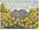 白崎　悦子／SHIRASAKI etsuko：大地の詩～裏庭の春 63×82 銅版