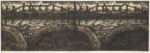 柴田　昌一／SHIBATA shoichi Landscape（地の系譜・ミサイル弾痕） 46×136 銅版