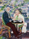 内山 巴里/UCHIYAMA mari Au café habituel, le premier jour de mai. F50 油彩